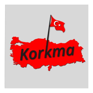 Türk bayrağı Korkma Logo PNG Vector