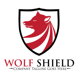 Wolf Shield Logo PNG Vector