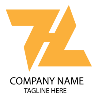 Yellow Z Letter Logo PNG Vector