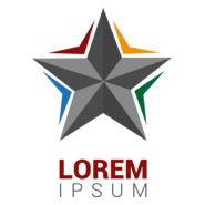 Abstract Star Logo PNG Vector