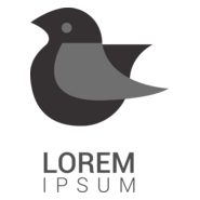 Black Bird Logo PNG Vector