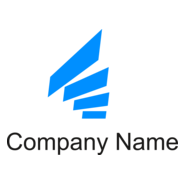 Blue Abstract Logo PNG Vector