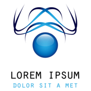 Blue Shape Logo PNG Vector