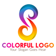 Colorful S Letter Logo PNG Vector