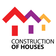 Construction of Houses Logo PNG Vector