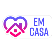 Em casa stay home Logo PNG Vector