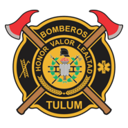 Escudo de Bomberos TULUM Logo PNG Vector