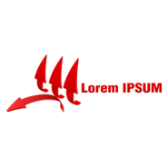 Financial red arrows Logo PNG Vector