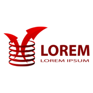 Financial red arrows Logo PNG Vector