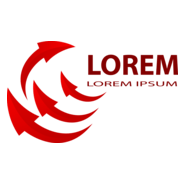 Financial red arrows Logo PNG Vector