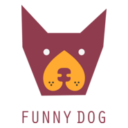 Funny Dog Logo PNG Vector