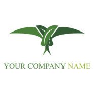 Green Leaf Shape Logo PNG Vector