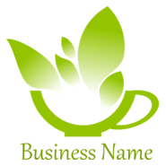 Green Tea Logo PNG Vector