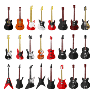 Guitarra Logo PNG Vector