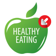 Healthy Eating Apple Logo PNG Vector