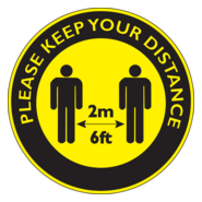 KEEP DISTANCE Logo PNG Vector
