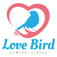 Love Bird Logo PNG Vector