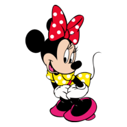 Minnie Mouse Yellow Dress Logo PNG Vector