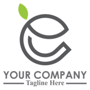 Natural letter e line Logo PNG Vector