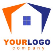 Orange House Logo PNG Vector