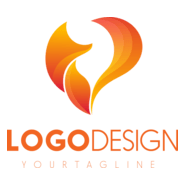 Orange Shape Logo PNG Vector