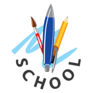 School Pens Logo PNG Vector