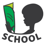 School Student Reading a Book Logo PNG Vector