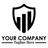 Shield bar protection Logo PNG Vector