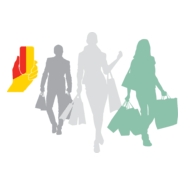 Shopping People Logo PNG Vector