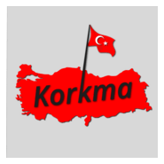 Türk bayrağı Korkma Logo PNG Vector
