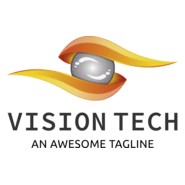 Vision tech 3d Logo PNG Vector