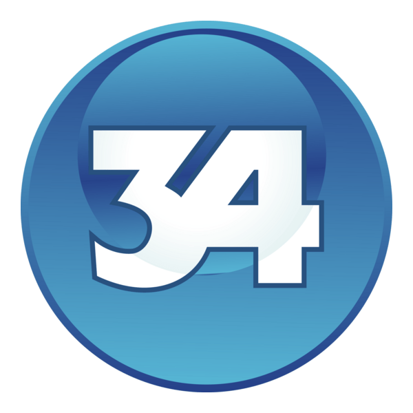 34 channel Logo PNG Vector