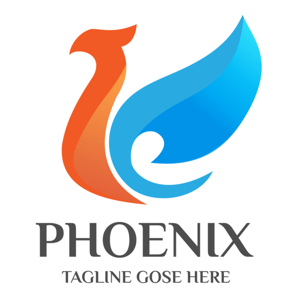 3d Phoenix Logo PNG Vector