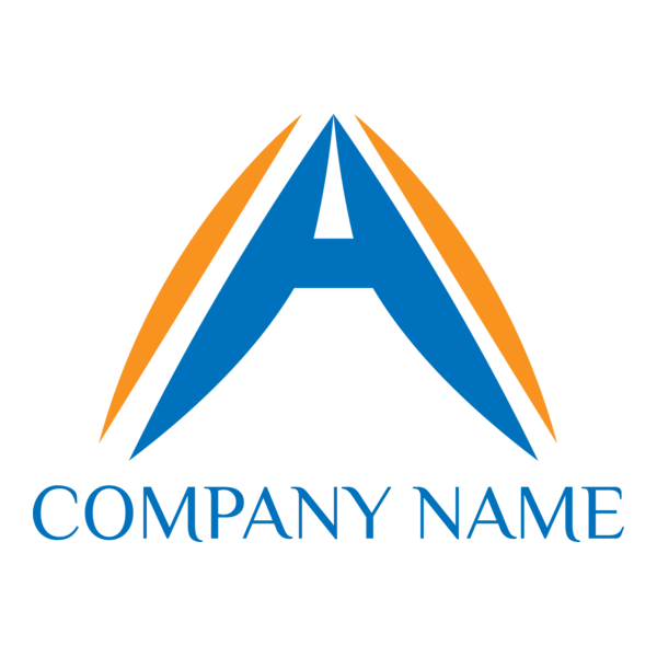 A Letter Company Logo PNG Vector