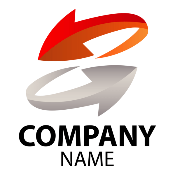 Abstract Arrow Company Shape Logo PNG Vector