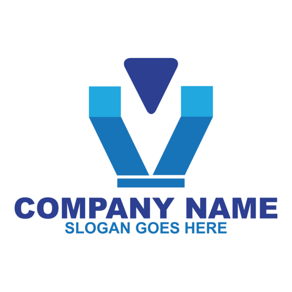 Abstract Company Shape Logo PNG Vector