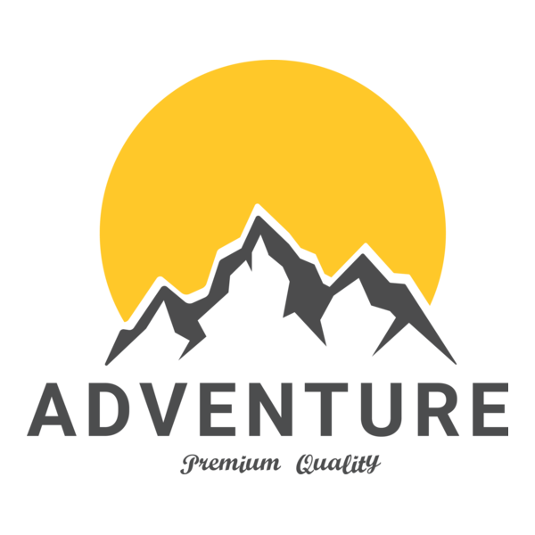Adventure Mountain Logo PNG Vector