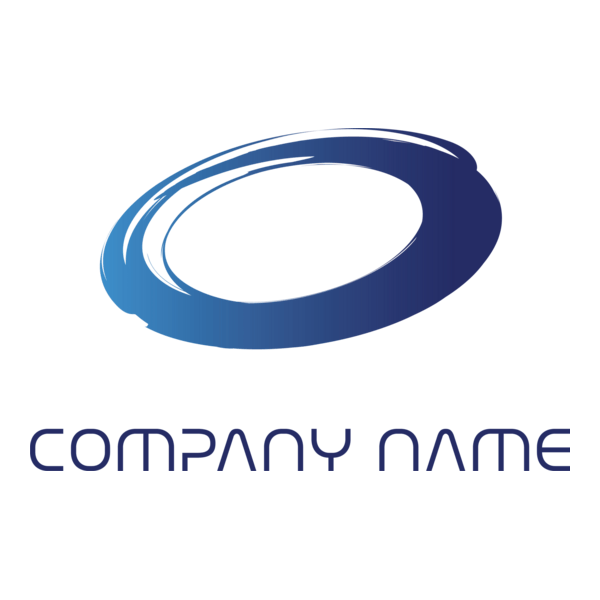 Blue Abstract Shape Logo PNG Vector