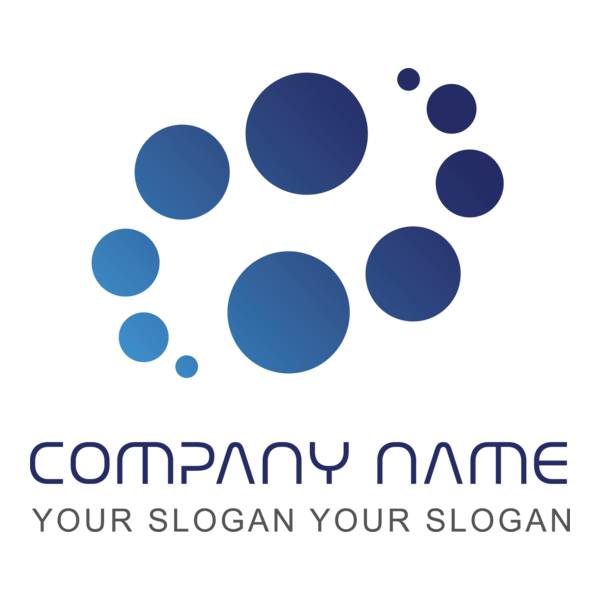 Blue Dots Company Logo PNG Vector