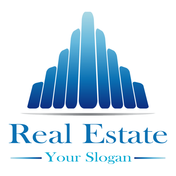 Blue Real Estate Logo PNG Vector