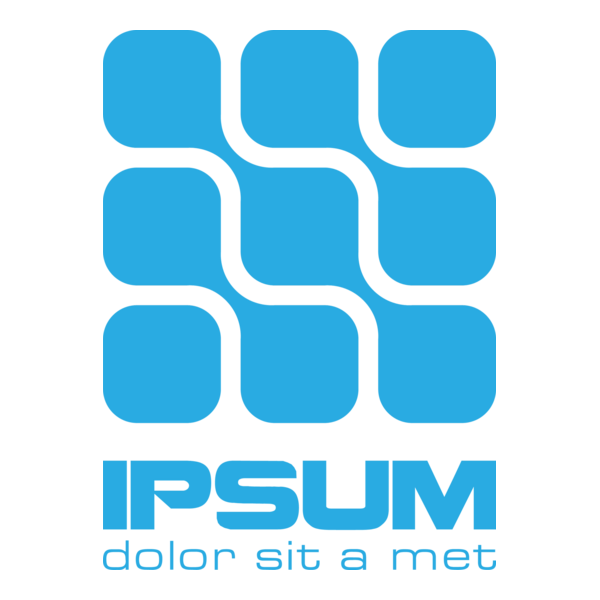 Blue Technology Shape Logo PNG Vector