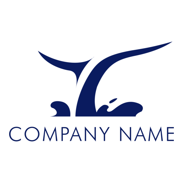 Blue Whale Company Logo PNG Vector