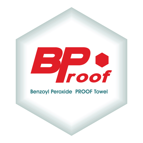 BProof Benzoyl Peroxide Proof Towel Logo PNG Vector