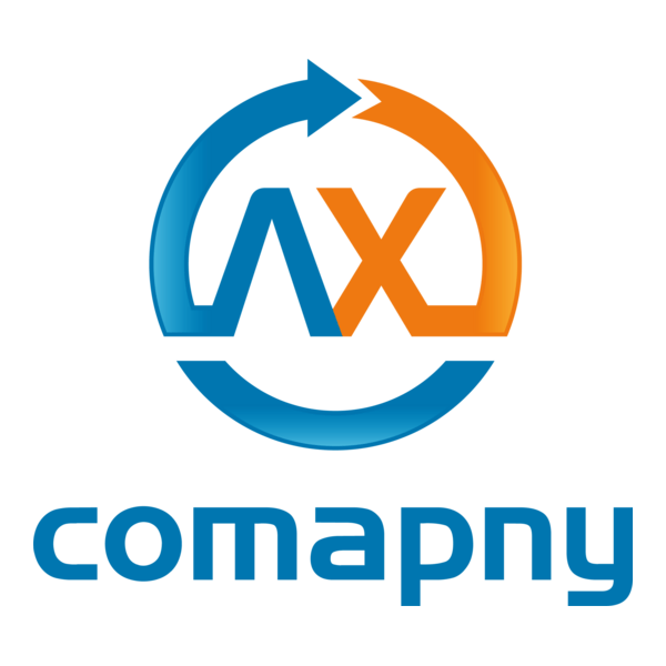 Business Letter A X Logo PNG Vector