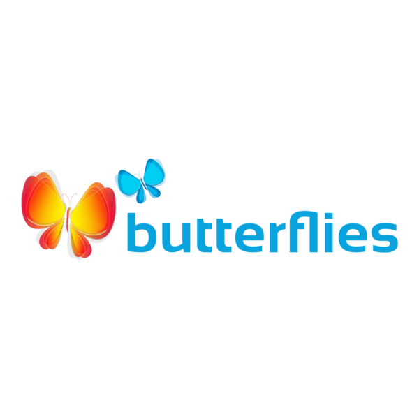 Butterflies Logo PNG Vector