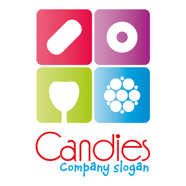 Candies Company Shape Logo PNG Vector
