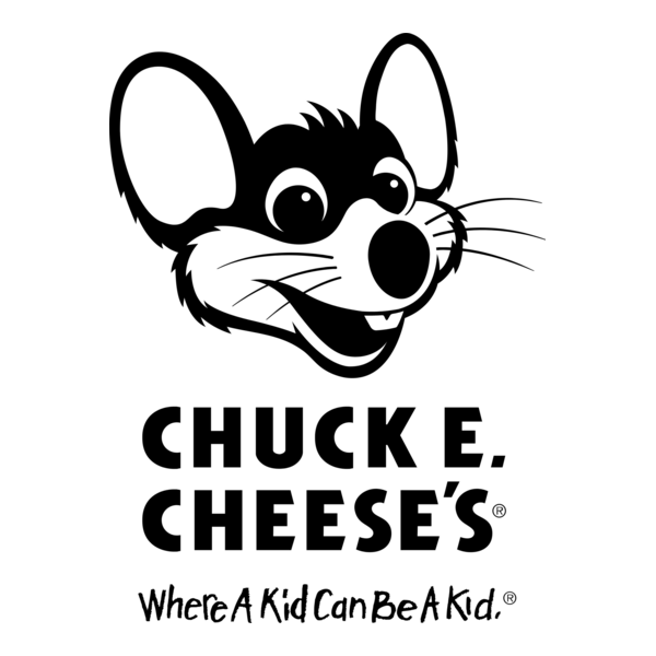 CHUCK E CHEESE’S (Black & White) Logo PNG Vector