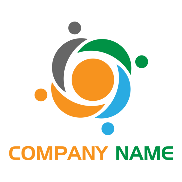Colorful Circle Company Logo PNG Vector