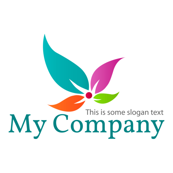 Colorful Flower Logo PNG Vector