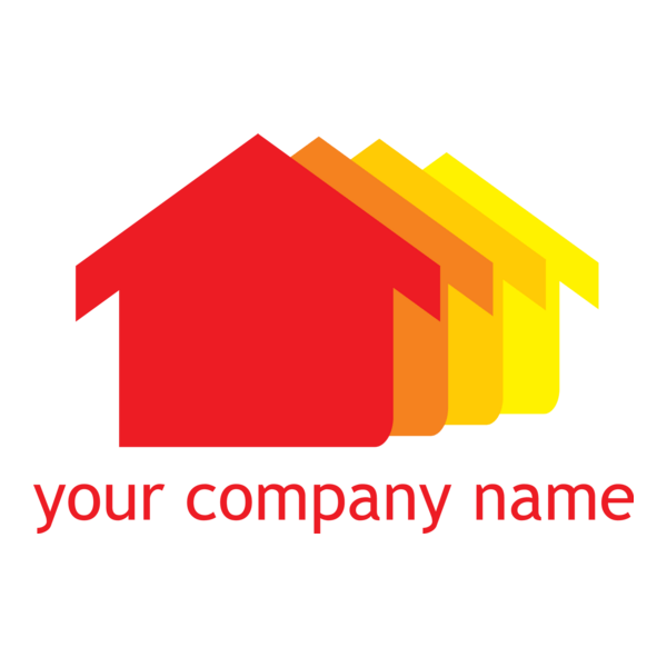 Colorful Real Estate Logo PNG Vector
